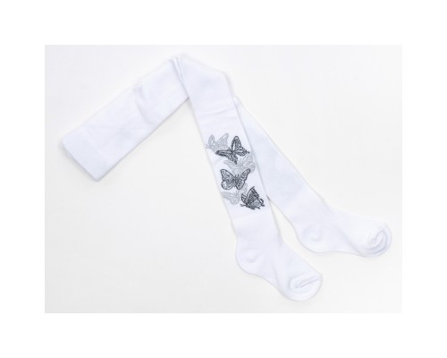 Колготки дитячі UCS Socks з метеликами (M0C0301-2101-3G-white)
