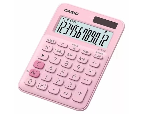 Калькулятор Casio MS-20UC-PK-W-UC), рожевий (CALC-CAS-MS-20UC-PK)
