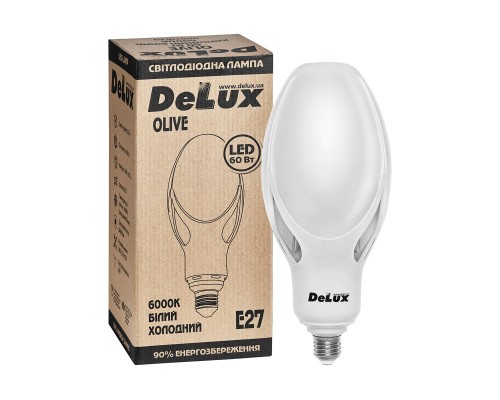 Лампочка Delux OLIVE 60w E27 6000K (90011620)