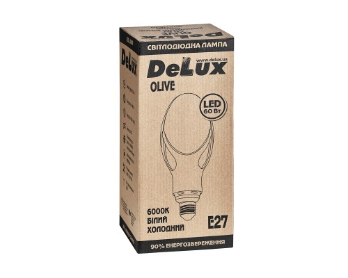 Лампочка Delux OLIVE 60w E27 6000K (90011620)