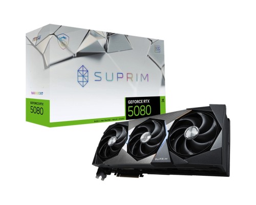 Відеокарта MSI GeForce RTX5080 16GB SUPRIM SOC (RTX 5080 16G SUPRIM SOC)