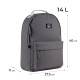 Рюкзак шкільний GoPack Education Teens 147 сірий (GO25-147M-7)