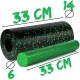Масажний ролик PowerPlay PP-4348 2 in 1 EPP Foam Roller 33x14см Чорно/Зелений (PP_4348_Green_(33*14))