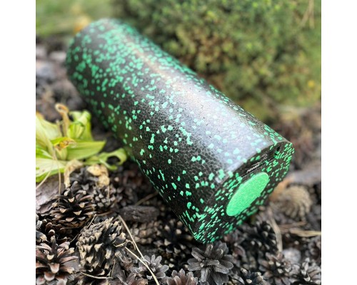 Масажний ролик PowerPlay PP-4348 2 in 1 EPP Foam Roller 33x14см Чорно/Зелений (PP_4348_Green_(33*14))