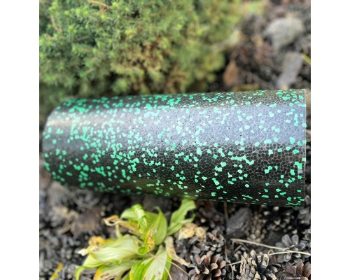 Масажний ролик PowerPlay PP-4348 2 in 1 EPP Foam Roller 33x14см Чорно/Зелений (PP_4348_Green_(33*14))