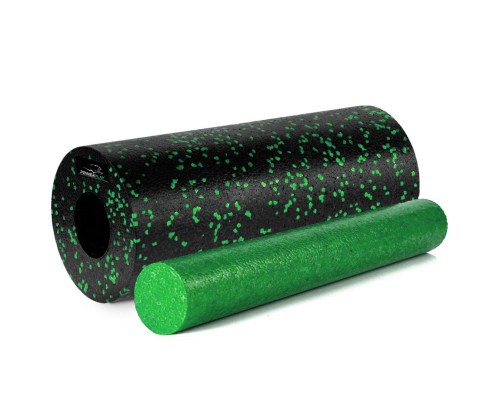 Масажний ролик PowerPlay PP-4348 2 in 1 EPP Foam Roller 33x14см Чорно/Зелений (PP_4348_Green_(33*14))