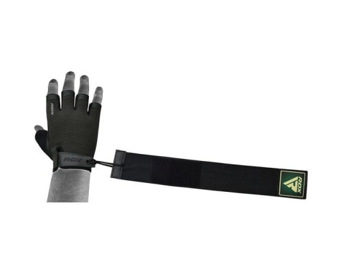 Рукавички для фітнесу RDX T2 Half Army Green Plus XL (WGA-T2HA-XL+)