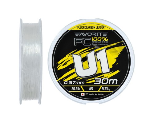 Флюорокарбон Favorite U1 FC 30m 5.0/0.37mm 20.5lb/9.31kg (1693.12.17)