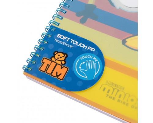 Зошит Yes А5 Minions пластикова обкладинка 80 аркушів, лінія (765739)