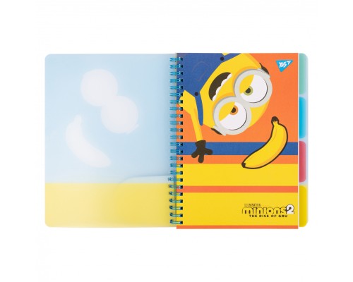Зошит Yes А5 Minions пластикова обкладинка 80 аркушів, лінія (765739)