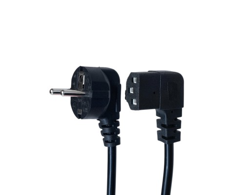 Кабель живлення C13 1.8m corner black Armorstandart (ARM73124)