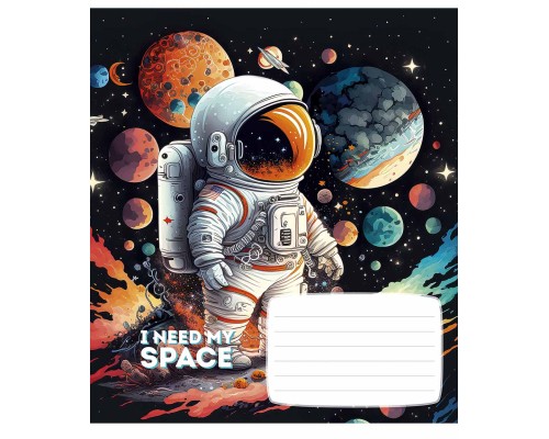 Зошит Школярик I need my space 12 аркушів клітинка (012-3496K)