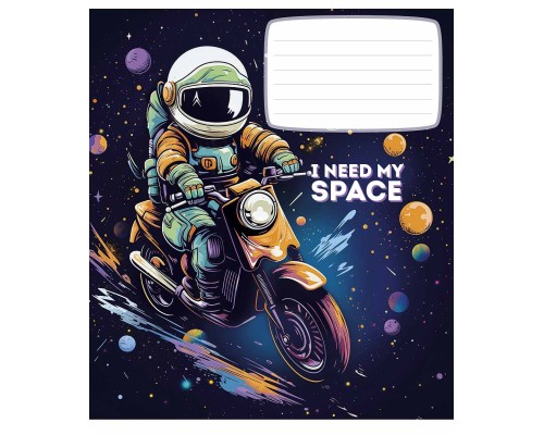 Зошит Школярик I need my space 12 аркушів клітинка (012-3496K)