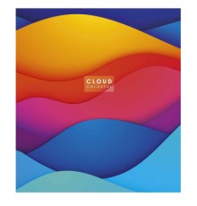 Зошит Школярик Cloud colorful 48 аркушів клітинка (048-3161K)