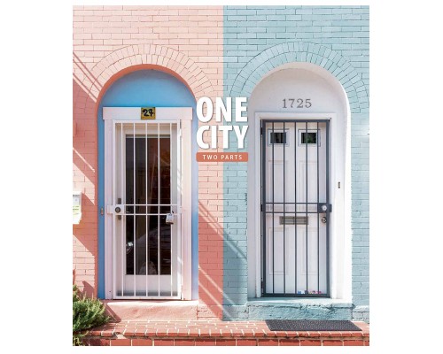 Зошит Школярик One city, two parts 80 аркушів клітинка (080-3137K)