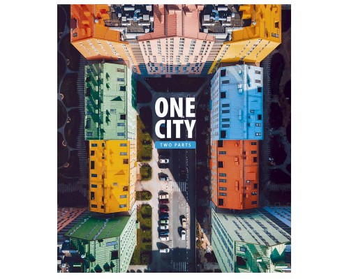Зошит Школярик One city, two parts 80 аркушів клітинка (080-3137K)