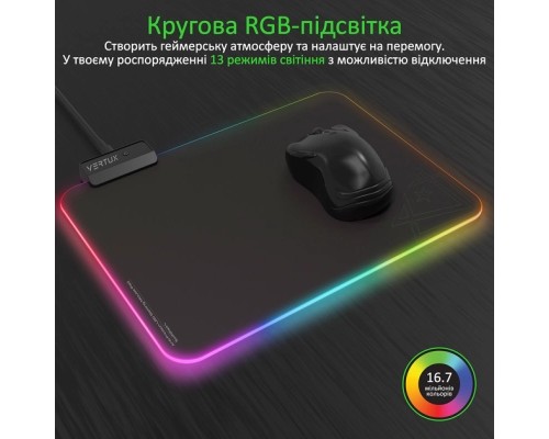 Килимок для мишки Vertux SwiftPad-L Black (swiftpad-l.black)
