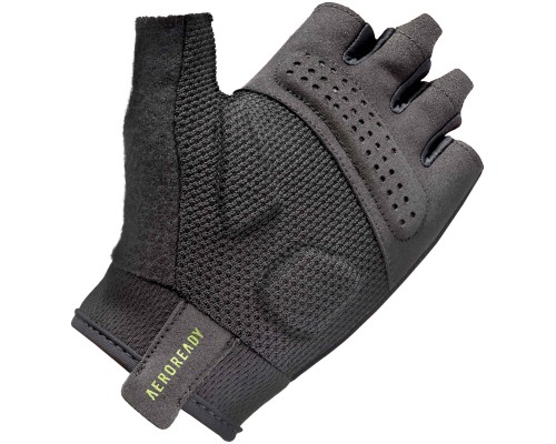 Рукавички для фітнесу Adidas Essential Training Gloves ADGB-15002GN чорний, зелений M (885652025966)