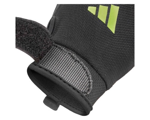 Рукавички для фітнесу Adidas Essential Training Gloves ADGB-15002GN чорний, зелений M (885652025966)
