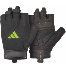 Рукавички для фітнесу Adidas Essential Training Gloves ADGB-15002GN чорний, зелений M (885652025966)