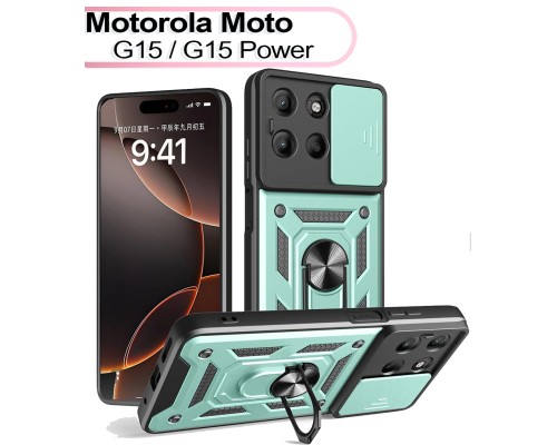 Чохол до мобільного телефона BeCover Military Motorola Moto G15 / G15 Power Dark Green (713532)