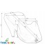 Гірка для купання Tega Baby антиковзка Bunny white (KR-003-103)