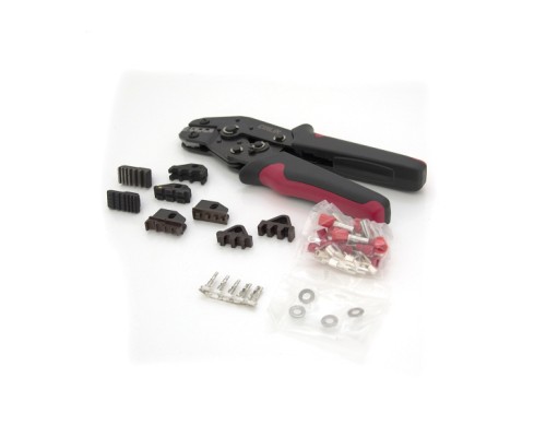 Затиск для клем CINLINELE Black-red + насадки 06 -0.5-6mm2, 02С -0.5-2.5mm2, 06WF -0.25-16mm2, 48B -0.5-2.5mm2 (Cinlin-2549)