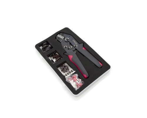 Затиск для клем CINLINELE Black-red + насадки 06 -0.5-6mm2, 02С -0.5-2.5mm2, 06WF -0.25-16mm2, 48B -0.5-2.5mm2 (Cinlin-2549)