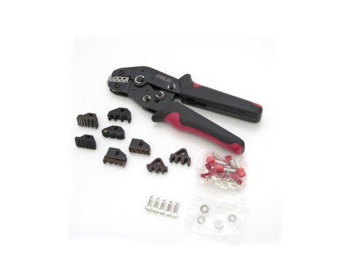 Затиск для клем CINLINELE Black-red + насадки 06 -0.5-6mm2, 02С -0.5-2.5mm2, 06WF -0.25-16mm2, 48B -0.5-2.5mm2 (Cinlin-2549)