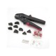 Затиск для клем CINLINELE Black-red + насадки 06 -0.5-6mm2, 02С -0.5-2.5mm2, 06WF -0.25-16mm2, 48B -0.5-2.5mm2 (Cinlin-2549)