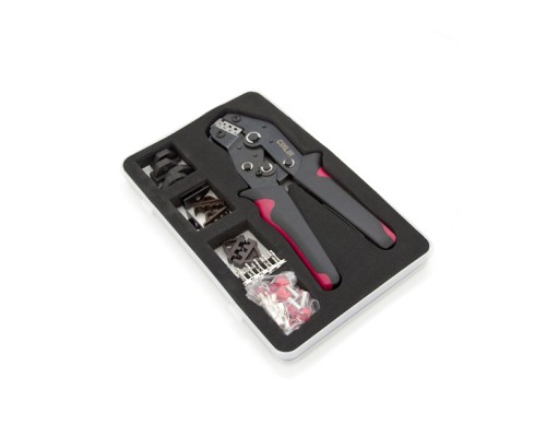 Затиск для клем CINLINELE Black-red + насадки 06 -0.5-6mm2, 02С -0.5-2.5mm2, 06WF -0.25-16mm2, 48B -0.5-2.5mm2 (Cinlin-2549)
