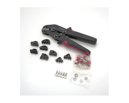 Затиск для клем CINLINELE Black-red + насадки 06 -0.5-6mm2, 02С -0.5-2.5mm2, 06WF -0.25-16mm2, 48B -0.5-2.5mm2 (Cinlin-2549)