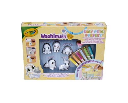 Набір для творчості Crayola Washimals Домашні тваринки, , з фломастерами 5 шт (74-7516)
