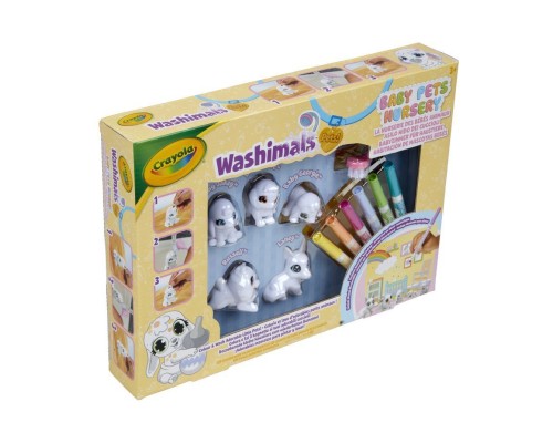 Набір для творчості Crayola Washimals Домашні тваринки, , з фломастерами 5 шт (74-7516)