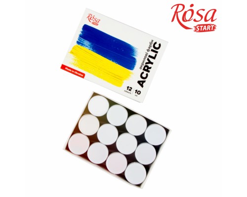 Акрилові фарби Rosa START Ukraine 12 x10 мл (4823098531036)