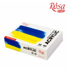 Акрилові фарби Rosa START Ukraine 12 x10 мл (4823098531036)