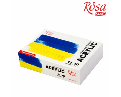 Акрилові фарби Rosa START Ukraine 12 x10 мл (4823098531036)