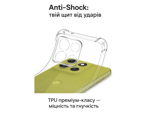Чохол до мобільного телефона BeCover Anti-Shock Motorola Moto G86 Clear (713803)