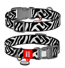 Нашийник для тварин WAUDOG Nylon з QR адресником 