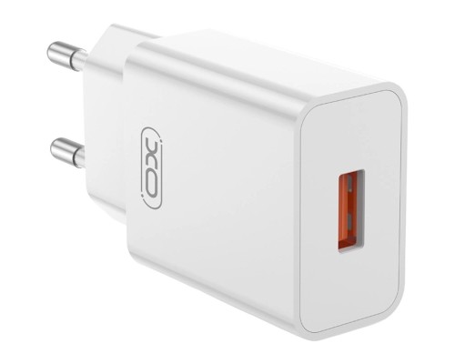 Зарядний пристрій XO USB-A QC18W White (L127.white)