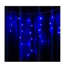 Гірлянда Voltronic Штора Blue 150 LED, мідний, 6 x 0,5 м, прозора, BOX (BT-001/150B)