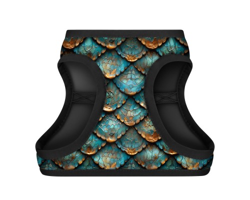 Шлея для собак WAUDOG Clothes м'яка з QR адресником 