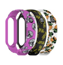 Ремінець до фітнес браслета Armorstandart комплект 3шт Xiaomi Mi Band 7/6/5 TW (ARM77066)