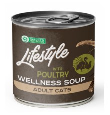 Консерви для котів Nature's Protection Lifestyle Adult cats Longhaired Soup Poultry 140 г (KIKNPLF63357)