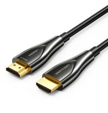Кабель мультимедійний 4K Fiber Optic HDMI Male to Male Cable 20M Black Zinc Alloy Type VENTION (ALSBQ)