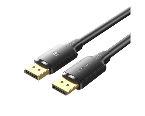 Кабель мультимедійний DisplayPort Male to Male 4K HD Cable 1M Black VENTION (HAKBF)
