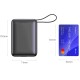Батарея універсальна SWISSTEN 20000mAh SPACE 22/5W PD QC w/built-in cables USB-C/LIGHTNING Silver (8595217490598)