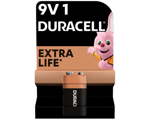 Батарейка Duracell 9V лужна 1шт. в упаковці (5000394066267 / 81483681) 