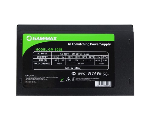 Блок живлення Gamemax 500W (GM-500B)