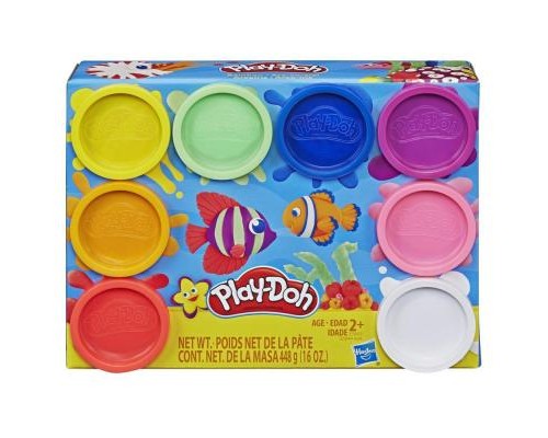 Набір для творчості Hasbro Play Doh 8 кольорів Веселка (E5044_E5062)